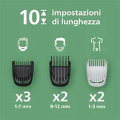 Philips Tagliacapelli Serie 3000 Mg3945/15-nero