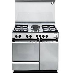 delonghi cucina a gas con forno sex 8542 n edm inox l 86 x p 50 cm