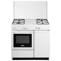 delonghi cucina a gas con forno sggw 854 n edm bianca l 86 x p 50 cm