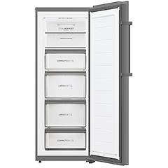 Haier Congelatore Verticale Acciaio Inox 226l No Frost
