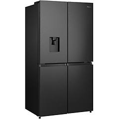 hisense frigorifero 4 porte rq758n4swfe classe e 606 lt black inox