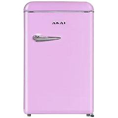 akai - frigorifero monoporta class130kpk statico classe f capacità lorda 130 litri colore rosa