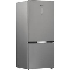 whirlpool - whk2 6614 x6e frigorifero combinato a libera installazione dual no frost 83cm classe c pearl inox