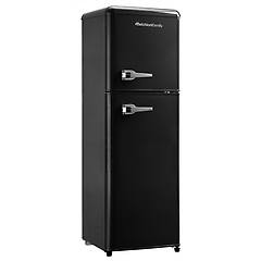 Melchioni Family Minifrigo Vintage Nero Con Compressore 85l
