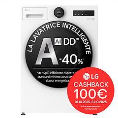lg f4x7011twb lavatrice 11kg ai dd serie x7 classe a-40% 1400 giri display easy circle wi-fi ai wash