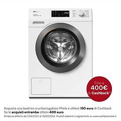 miele wed395wcs lavatrice carica frontale 9kg 1400g classe a-20% powerwash vapore