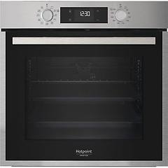 hotpoint ariston - forno incasso elettrico hao 458h x classe a+-black stainless steel