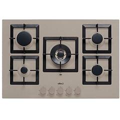 elleci piano cottura gas 5 zone plano g43 tortora 75 cm pgsp75143cs