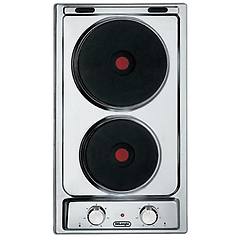 delonghi piano cottura elettrico i 23 2 er 2 fuochi 28 8 cm inox