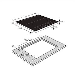 Asko Hid 754 Gc Piano Induzione 72 Cm 8 Programmi Automatici