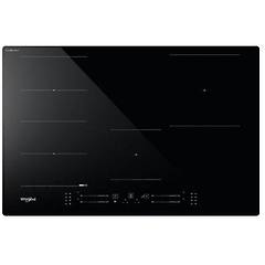 whirlpool piano cottura wf s1577cpne a induzione 4 zone cottura da 77 cm colore nero
