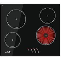 cata piano cottura tn 604 elettrico 4 zone cottura da 59 cm vetroceramica colore nero
