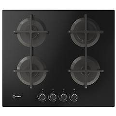 Indesit Ing 61t/bk 1 Piano Gas Vetro Nero 60cm 4 Fuochi
