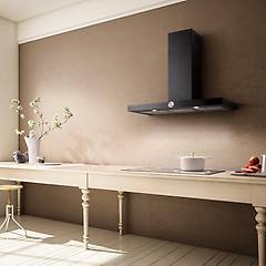 elica cappa a parete lol bl a 60 aspirante da 60 cm colore nero