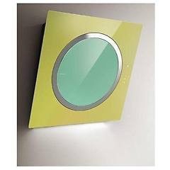 elica cappa parete om air pop f 75 aspirante 75 cm colore verde giallo