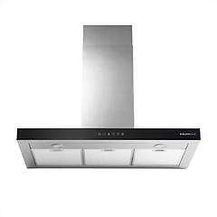 glemgas cappa ghb990ixa a parete da 90 cm aspirante colore acciaio inossidabile