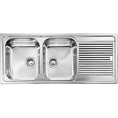 Cm Cmspa Lavello Zenith 116x50 Inox Satinato 2 Vasche