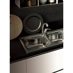 Glemgas - Lavello 2 Vasche L286x3-inox