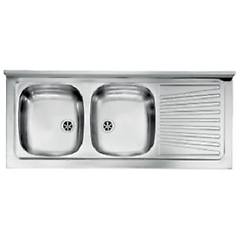 Cm Cmspa Lavello D'appoggio Mondial 120x50 2 Vasche