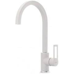 elleci mgkbri68 bridge miscelatore monocomando con canna girevole modern bianco titano 68