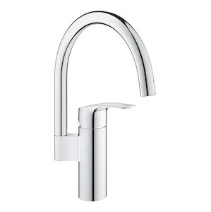 Grohe Eurosmart New Miscelatore Lavello Bocca Alta Cromata