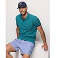 polo da uomo con bottoncini henry cotton's / verde bosco / m verde bosco