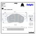 delphi set di pastiglie freno lp3283 posteriore