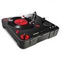 giradischi pt01 scratch direct drive usb 3 velocit&agrave; dj nero rosso