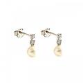 orecchini donna perla in oro bianco 803321715900