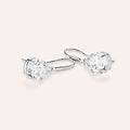 orecchini lobo punto luce claire oro bianco cubic zirconia collezione claire oro bianco