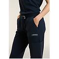 pantaloni con tasche applicate e logo dark sapphire donna medium