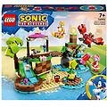 sonic the hedgehog 76992 l'isola del soccorso animale di amy giocattolo con 6 personaggi regalo per