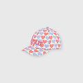 cappello baseball da bambina bianco taglia 18/24m