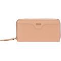 portafoglio con chiusura zip in ecopelle rosa