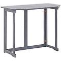 - tavolo da balcone pieghevole 120x70x74cm in massello di acacia