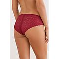slip in seta e pizzo donna rosso taglia 3