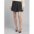 minigonna plissettata in twill