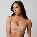 bralette senza ferretto coppe differenziate orchidea / beige rosato / 2 beige rosato
