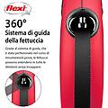 Animalin Flexi Guinzaglio New Classic Tape Rosso L