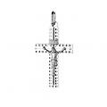 ciondolo croce oro bianco gl101748