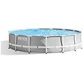 - 26724np piscina rotonda prisma frame con pompa filtro 457x457x107 cm colore grigio sconti alla