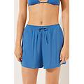 pantaloncini estivi donna blu m