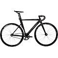 bici fixed gear aero. telaio alluminio e forcella carbonio 28 matte black