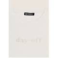 t-shirt cropped girocollo fit comfort con ricamo blanc de blanc donna small