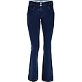 jeggings push up wr. up flare vita regular tessuto ecologico dark jeans-seams on tone donna extra