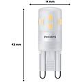 lampadina led con attacco a spina g9 1 9w 220lm 2700k opaca 6 pezzi