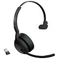 evolve2 55 auricolare wireless a padiglione ufficio bluetooth nero (25599-889-999)
