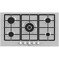 gm973xf piano cottura a gas 5 zone bruciatore wok 90 cm inox