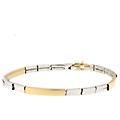 bracciale uomo oro giallo bianco gl101222