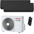 condizionatore shorai edge black dual split 5000+9000 btu inverter a++ wifi unità esterna 4